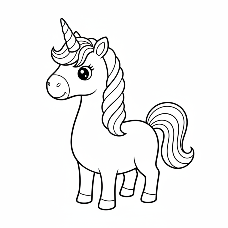 rainbow unicorn coloring