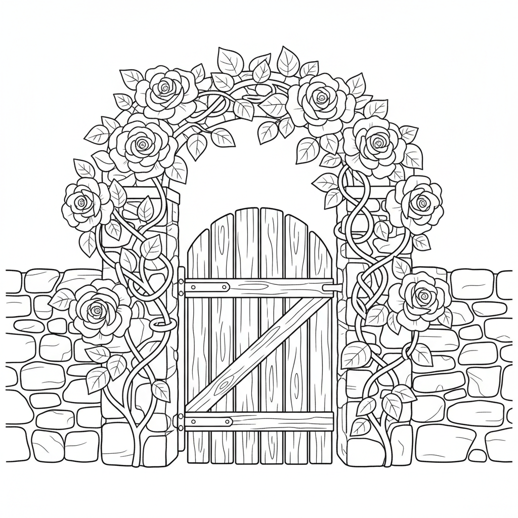 secret garden coloring