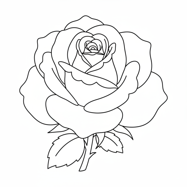 beautiful flower coloring