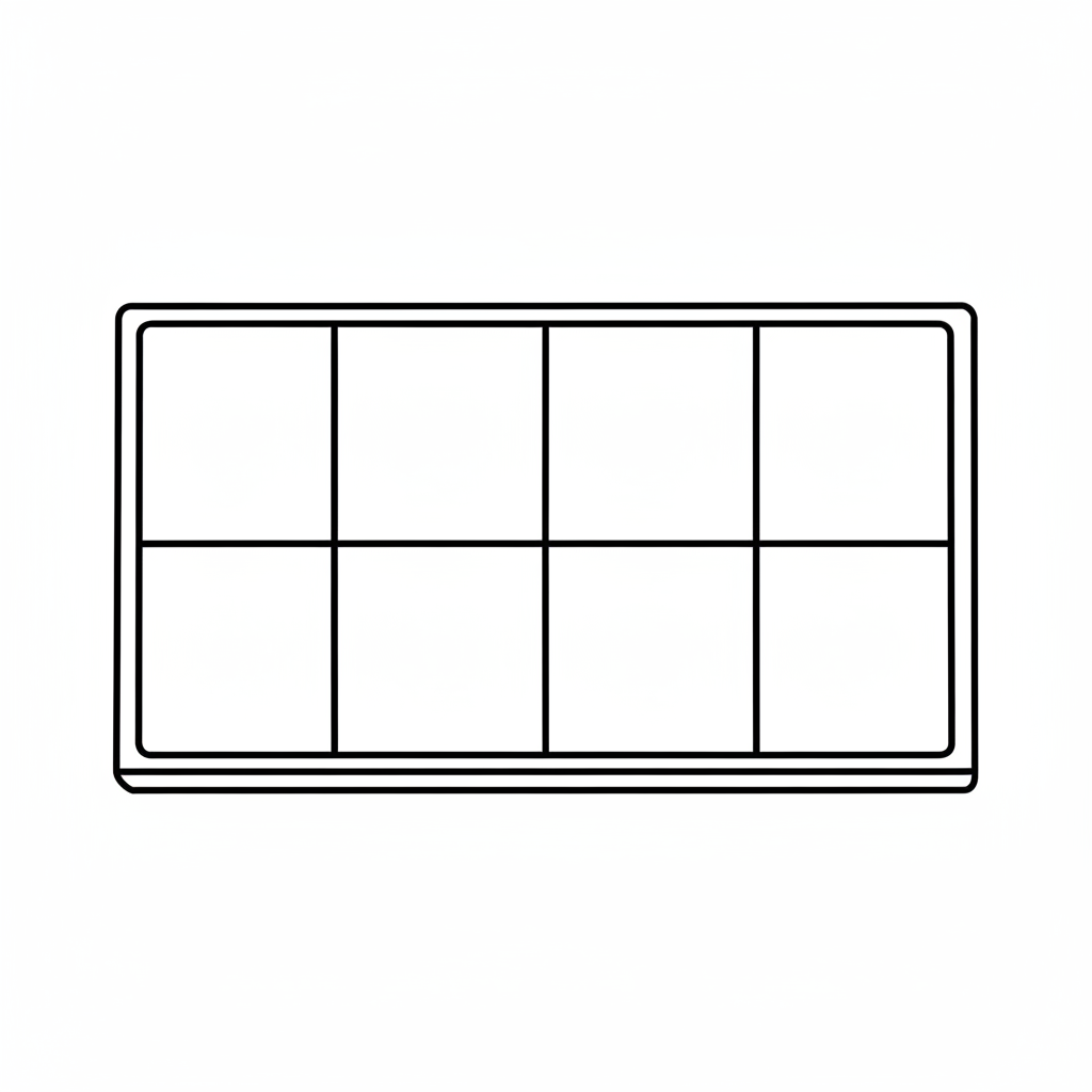 single chocolate bar in rectangular coloring page