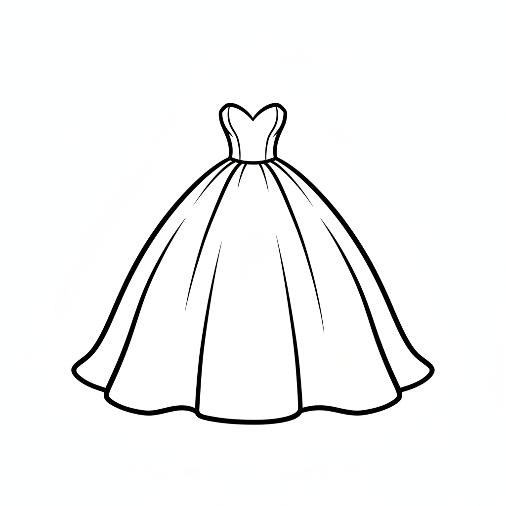 wedding dress coloring