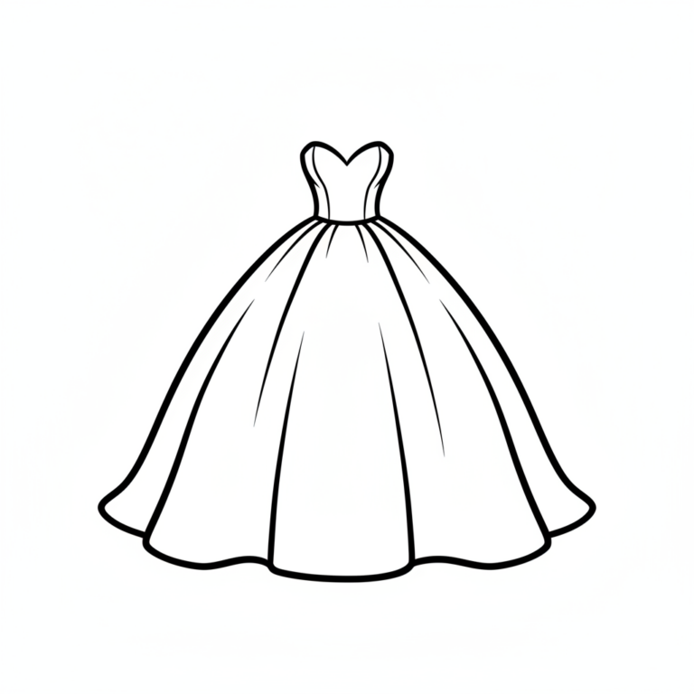 wedding dress coloring