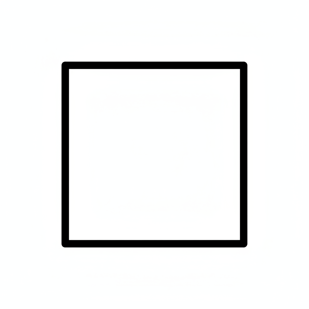 single large perfectly square shape coloring page