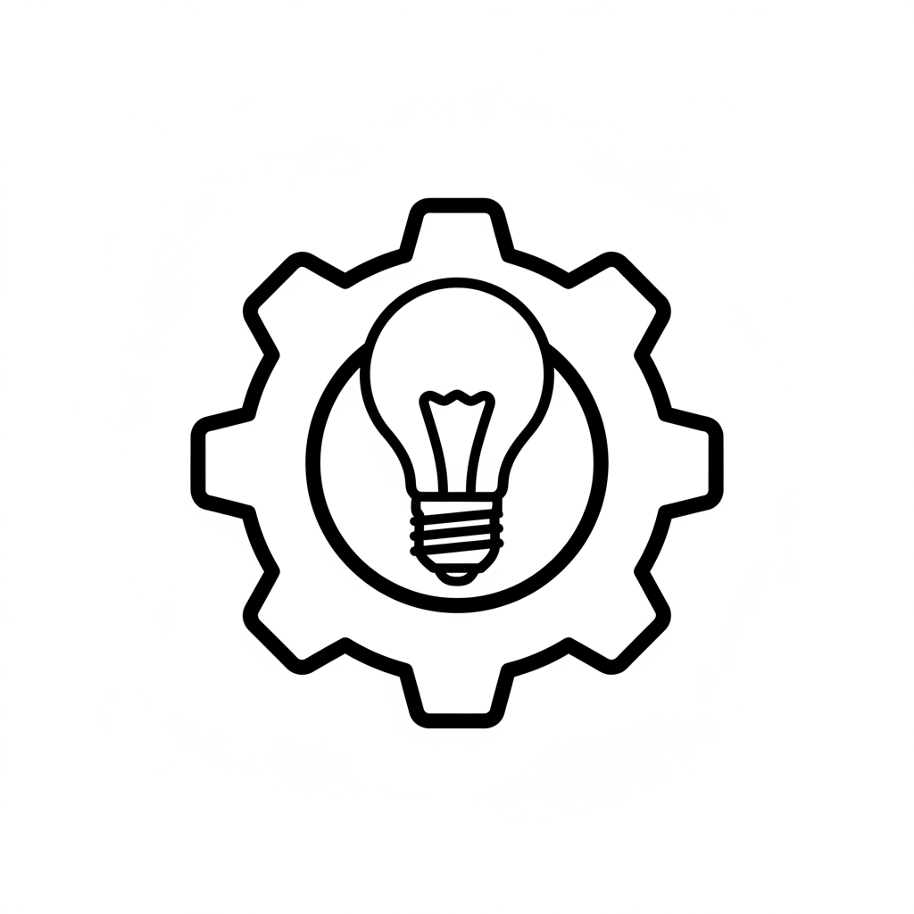 single simple gear with simple coloring page